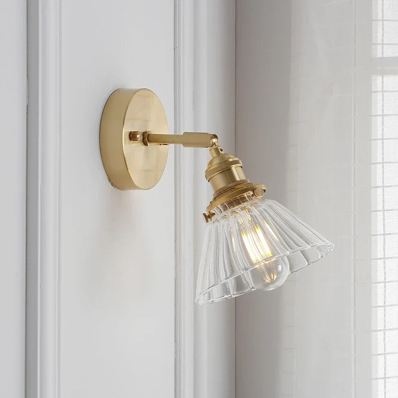Japanese glass wall light
