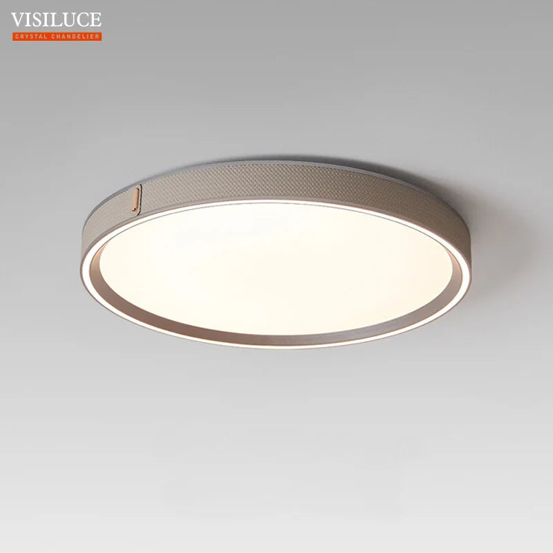 Leather LED ceiling light