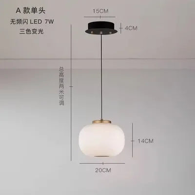 Milk Glass Pendant, view 8