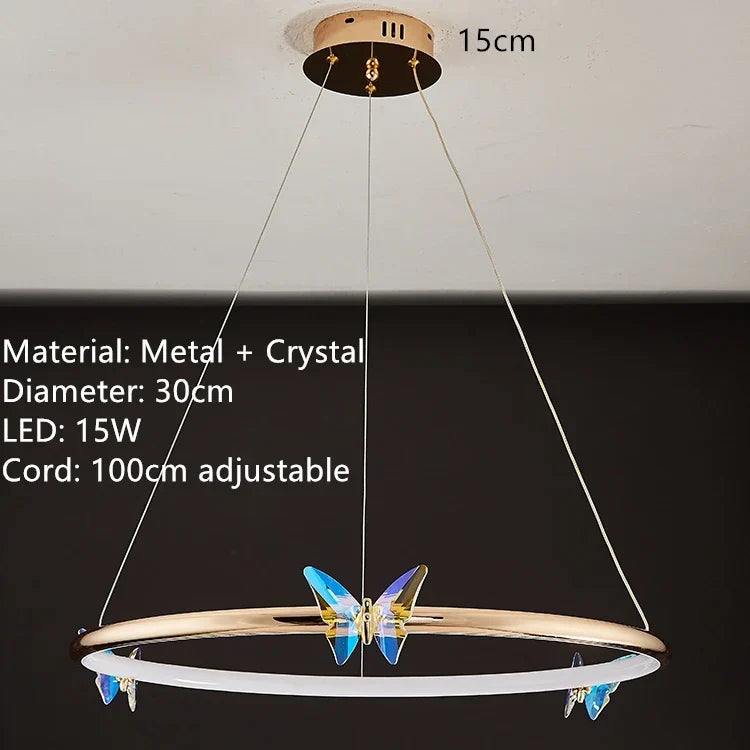 Crystal Butterfly Light, view 9