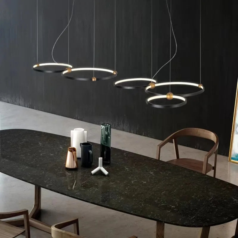 Modern LED Ring Pendant, view 4