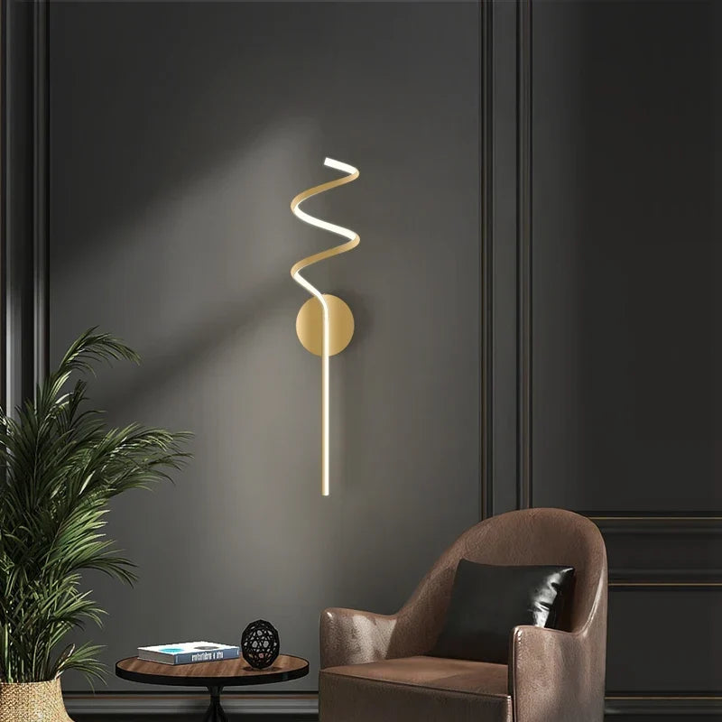 Black LED sconce