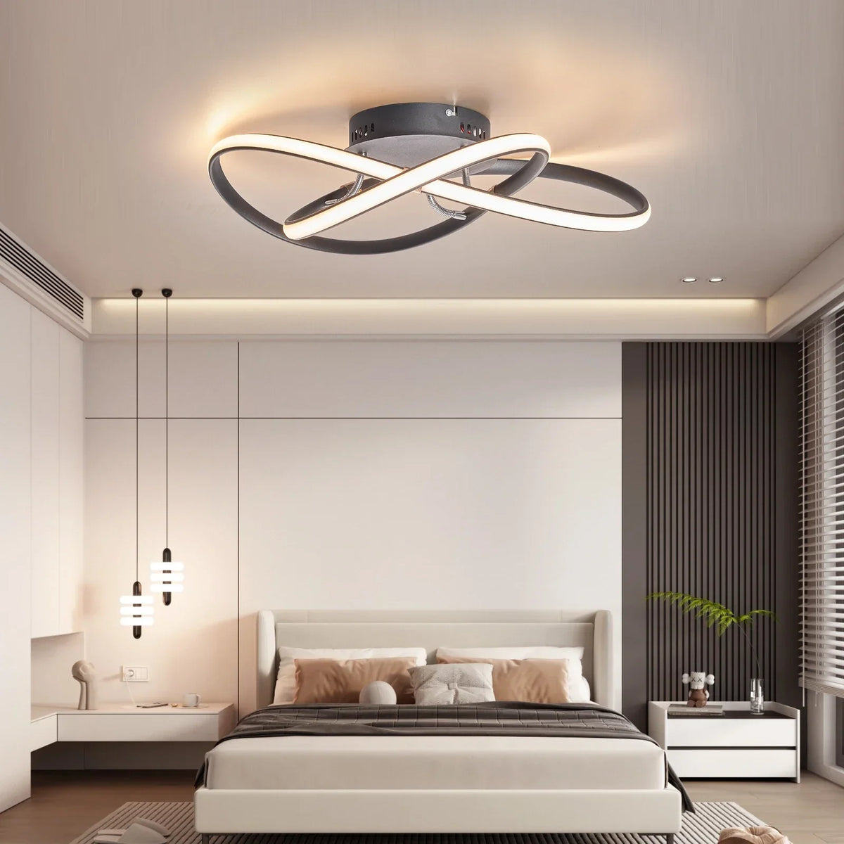 Chrome LED flush mount