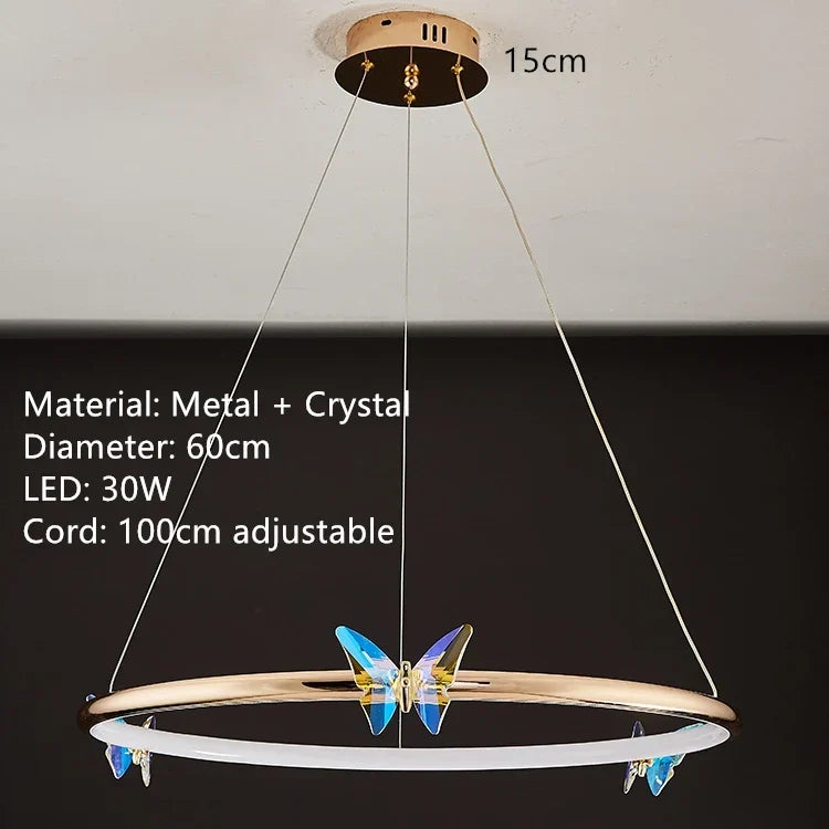 Crystal Butterfly Light, view 14