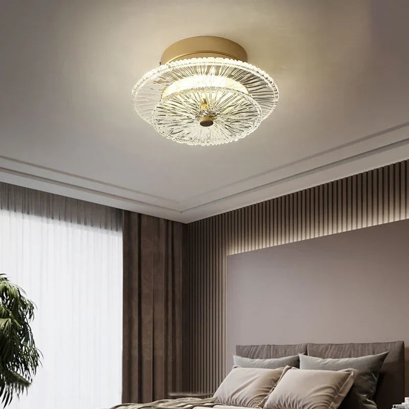 Glass ceiling light