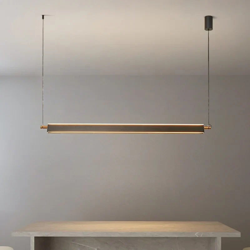 Black Linear LED Pendant, view 5