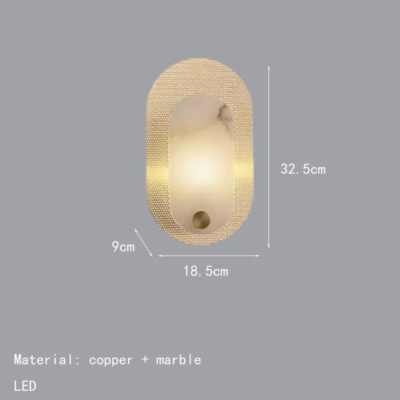 Marble Ellipse Sconce, view 7