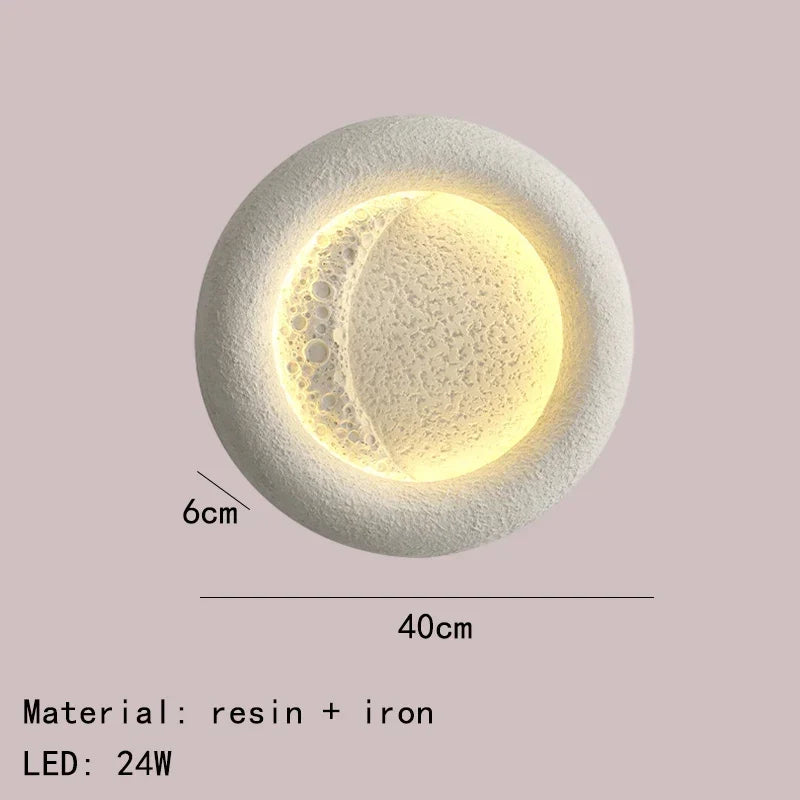 Resin Moon Wall Light, view 8