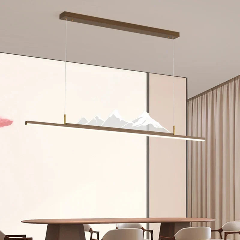 Wood LED Pendant 39.4 in, view 3