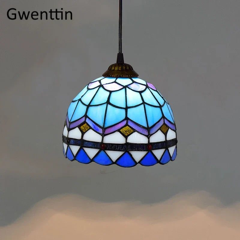 Vintage Tiffany Glass Pendant, view 23