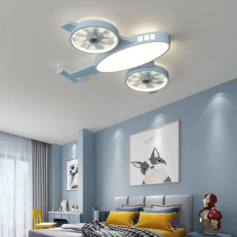 Airplane kids ceiling fan