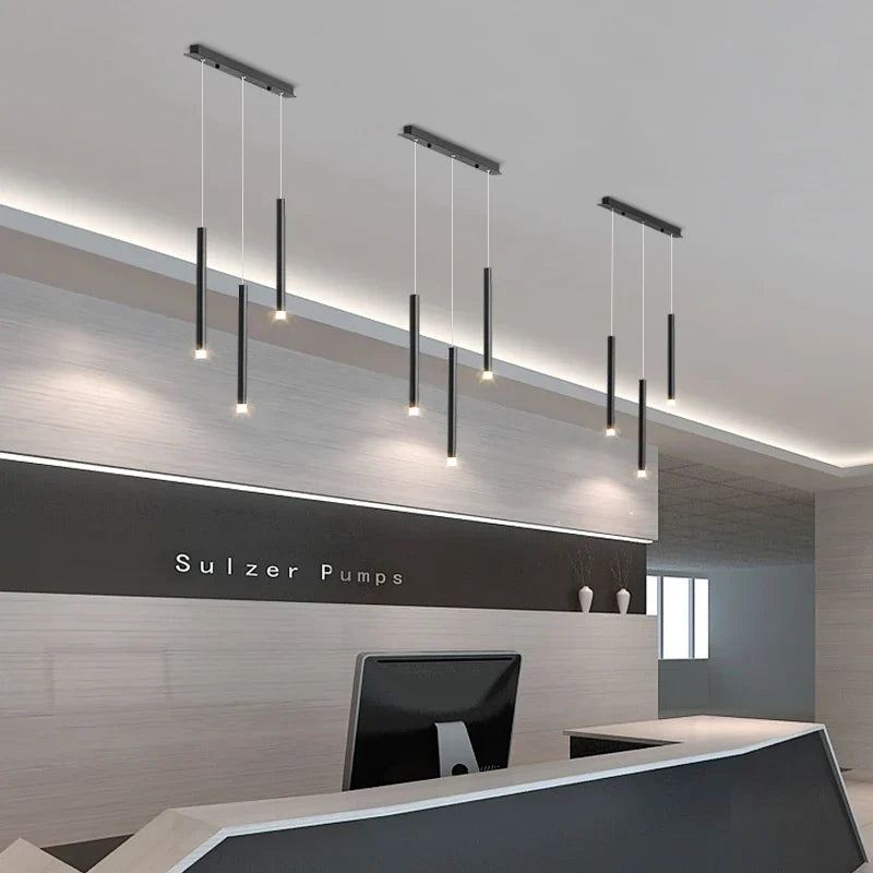 Black Iron LED Chandelier, view 4