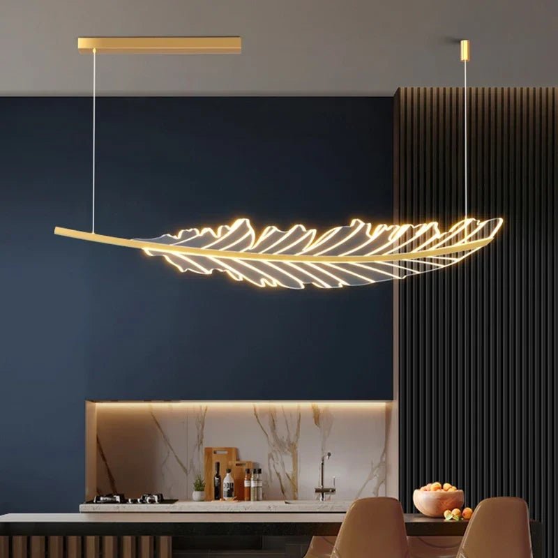 Feather LED pendant