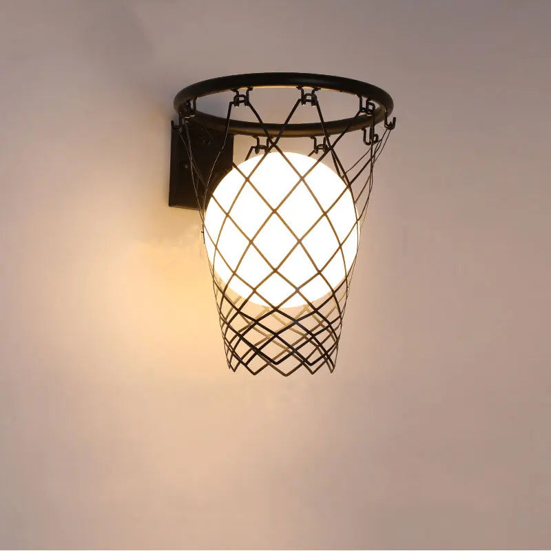 Kids basket wall light