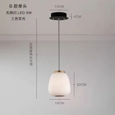 Milk Glass Pendant, view 12