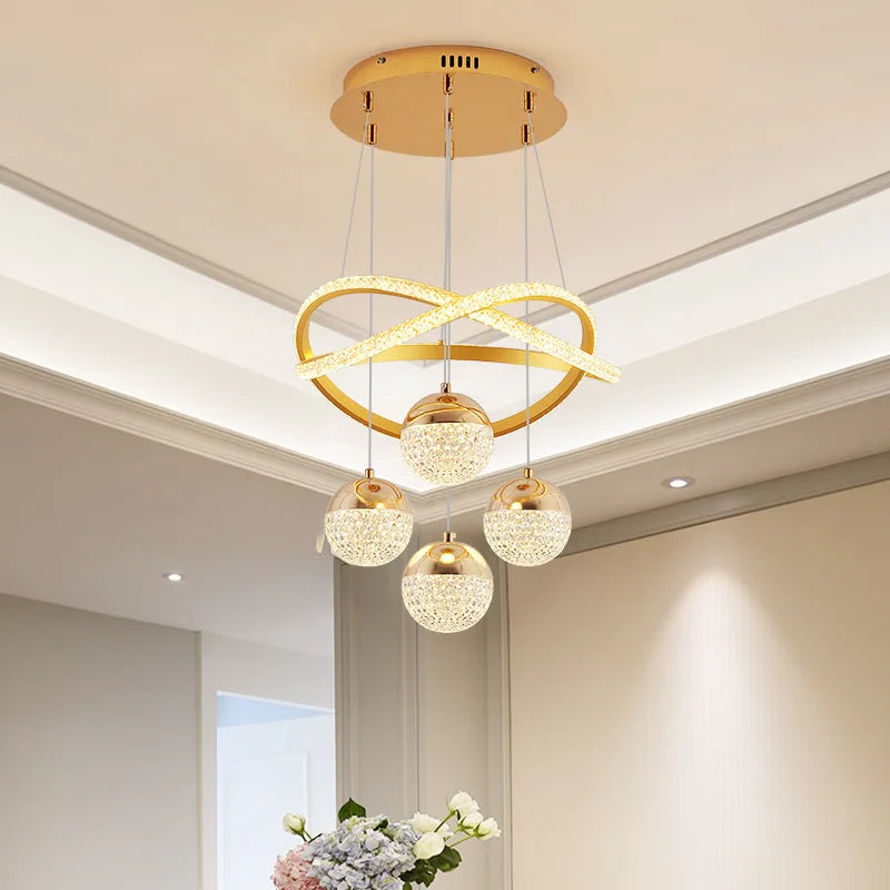 Circular dimmable chandelier