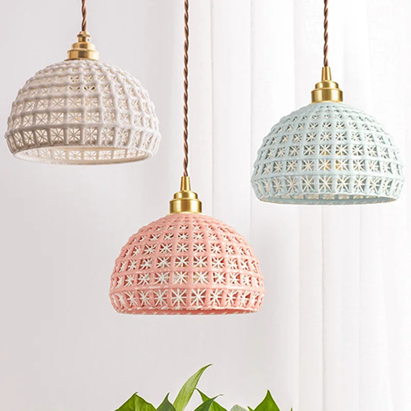 Nordic ceramic pendant