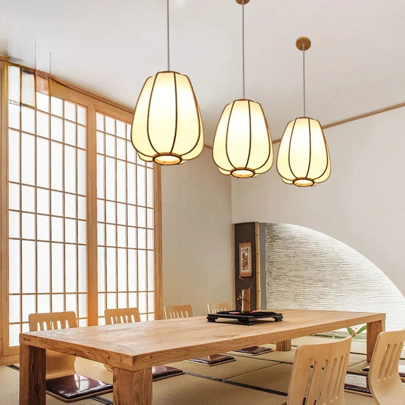 Bamboo Zen Pendant Light, view 4
