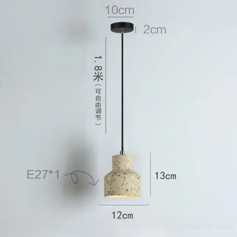 Translucent Cement Pendant, view 5