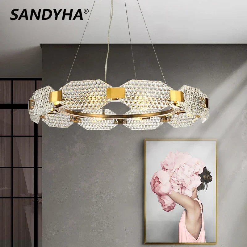 Creative glass chandelier