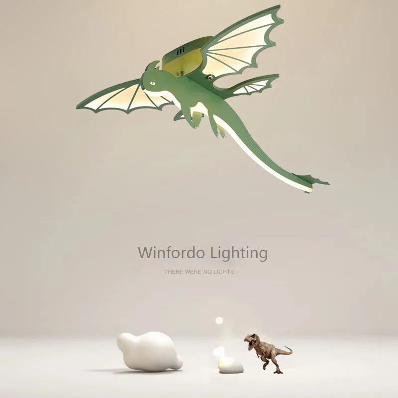 Dinosaur ceiling light