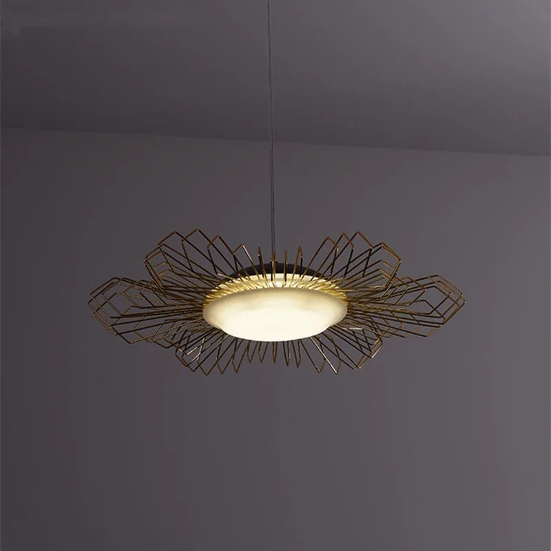 Floral pendant light