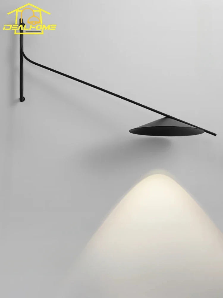 Black plug-in sconce
