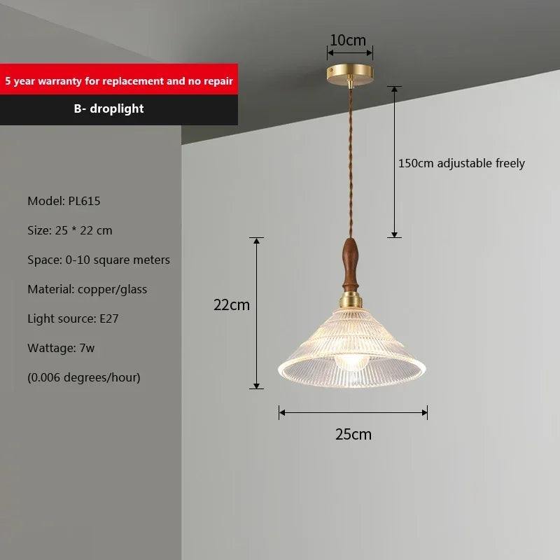 Modern Glass Kitchen Pendant, view 7