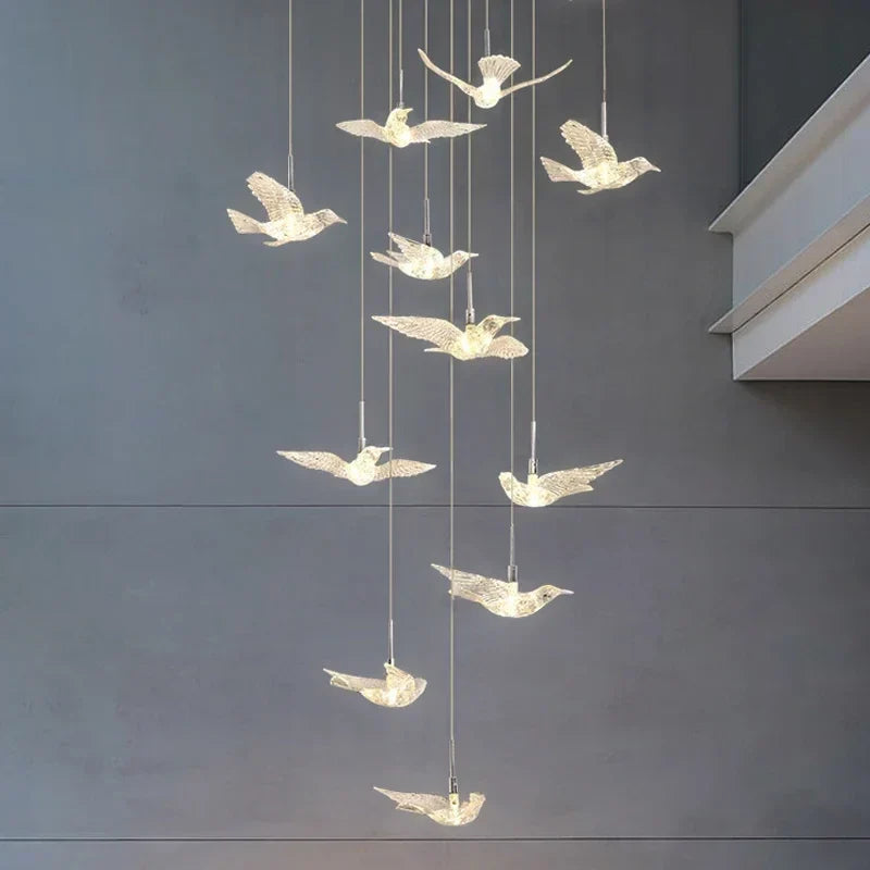 Bird LED Chandelier, view 3