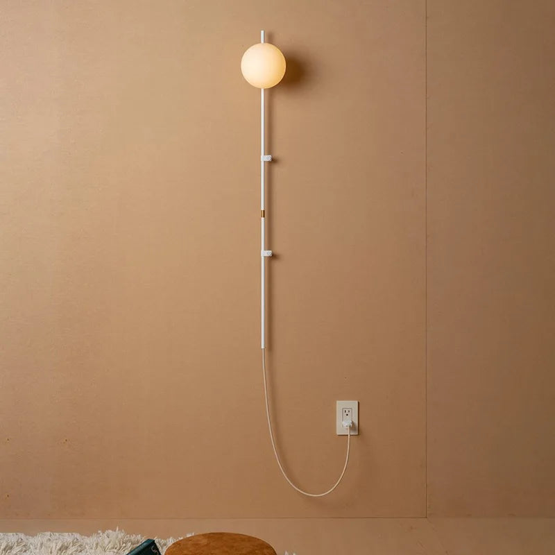 Nordic frosted glass wall light