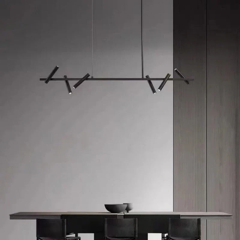 Adjustable metal chandelier