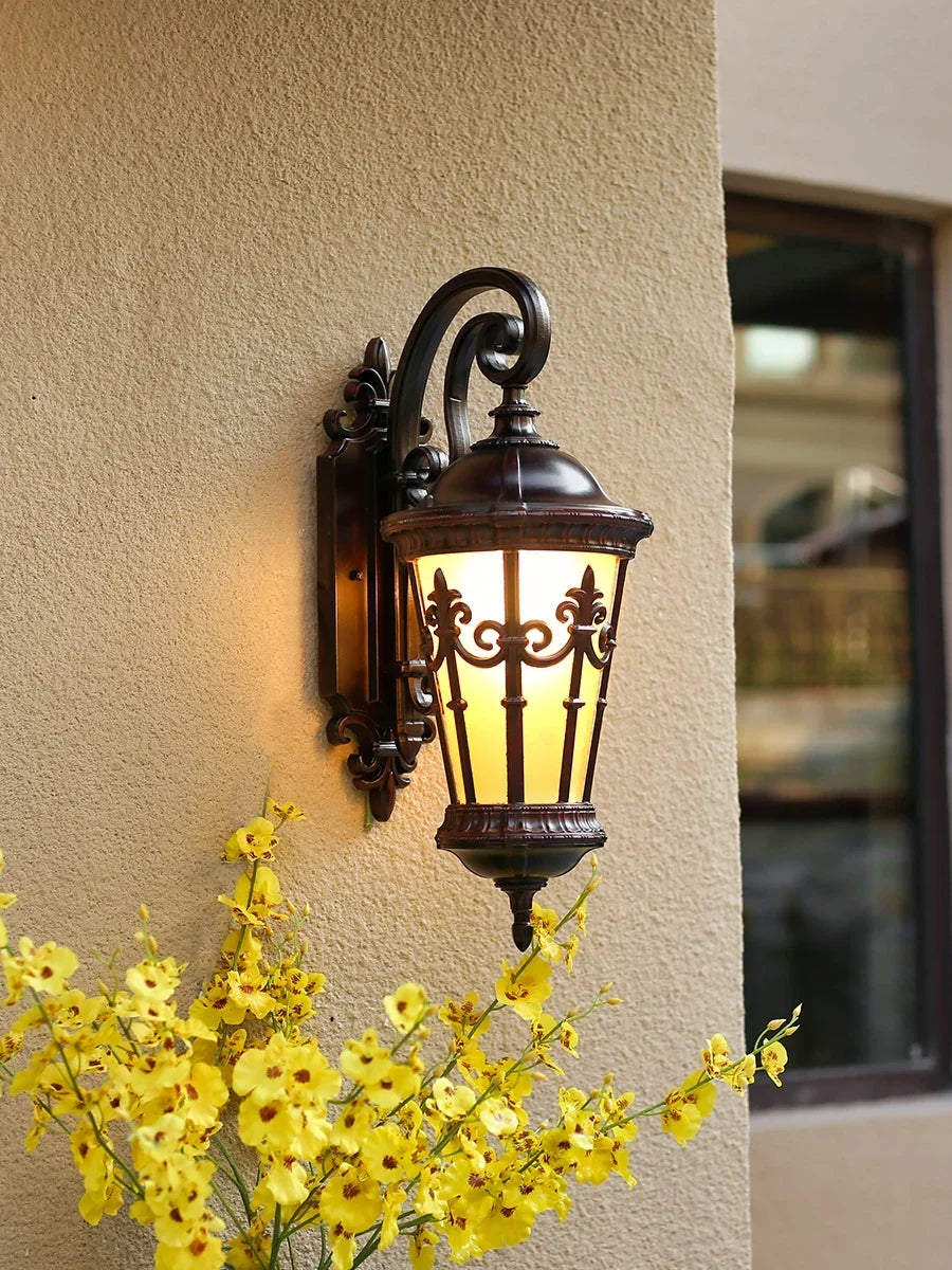 Brown balcony lantern
