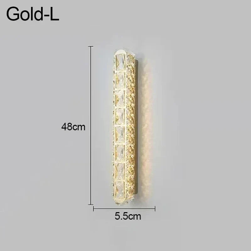 Oval Crystal Wall Light, view 8