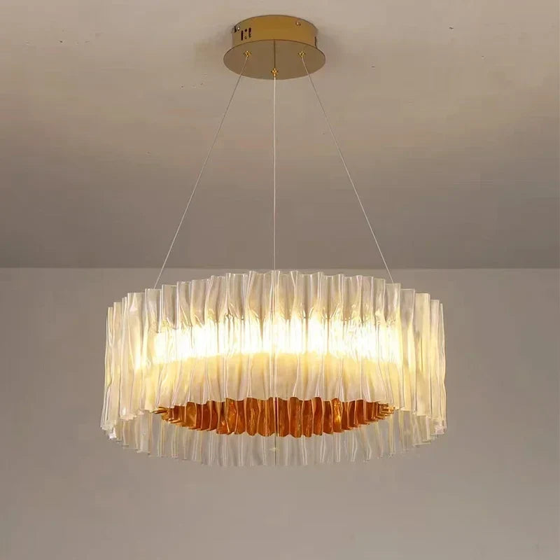 Gold round light
