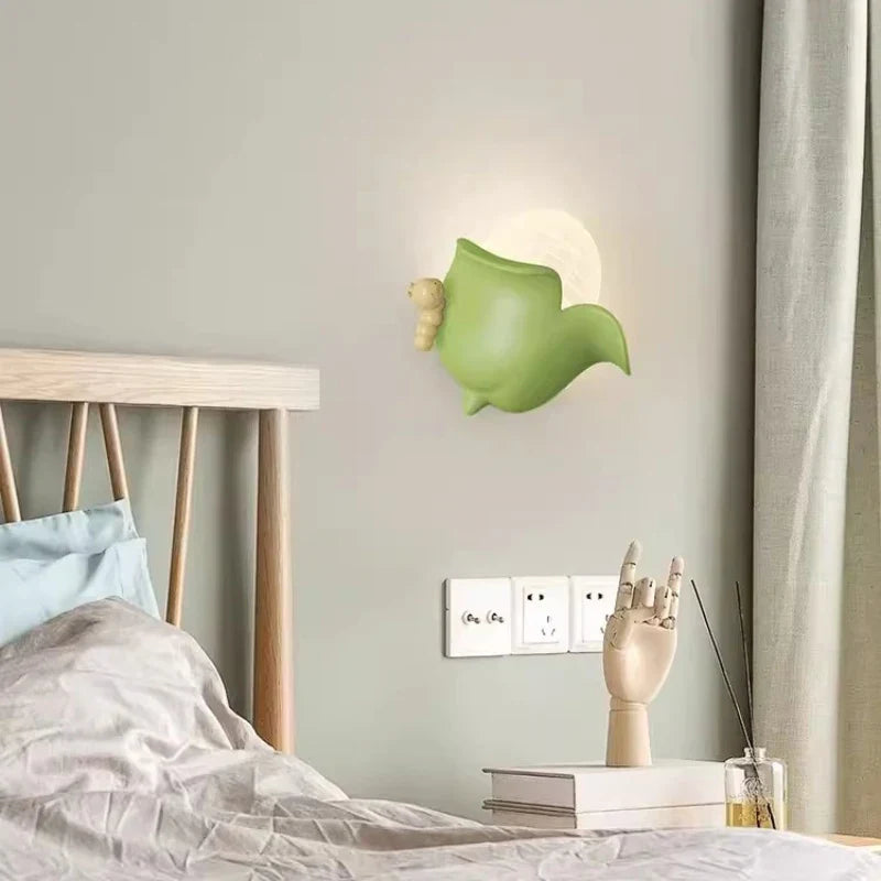 Banana sconce in a kids room