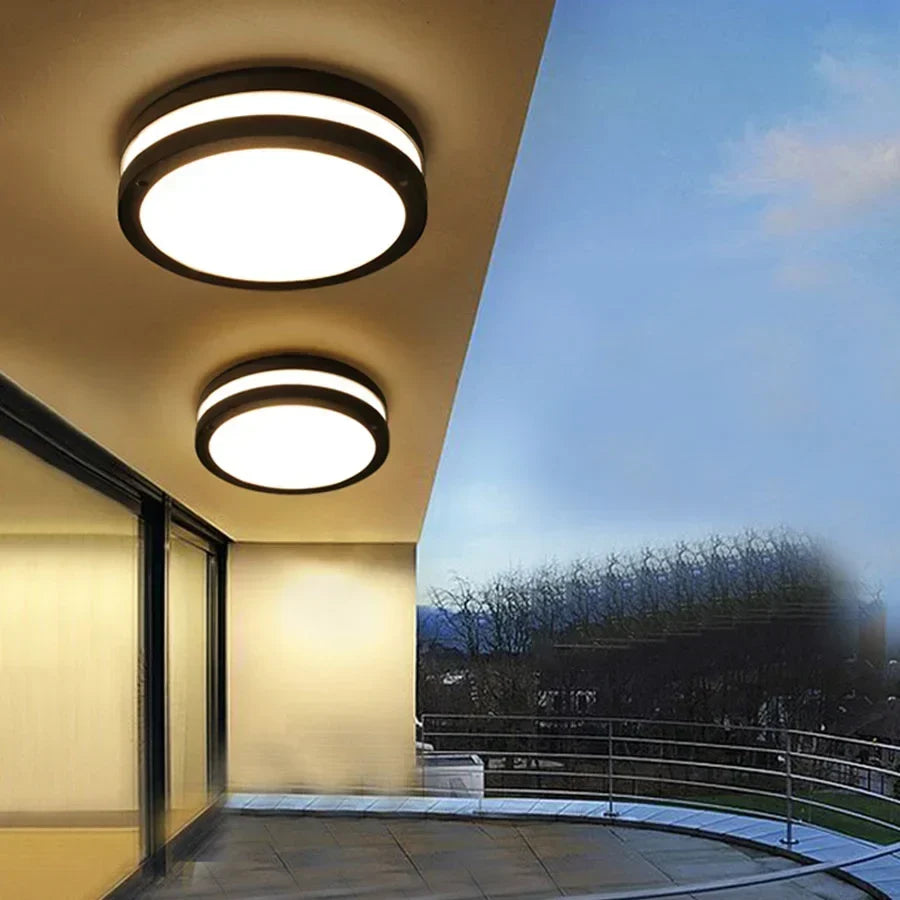 Waterproof porch ceiling light