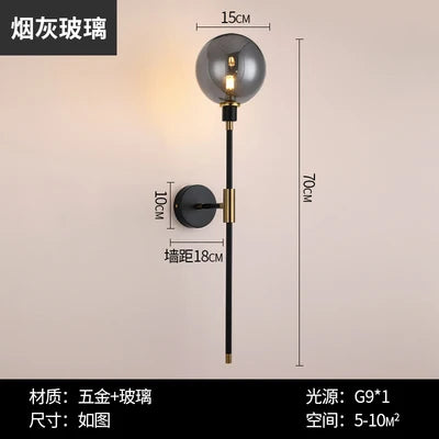 Iron Glass Ball Light, view 9