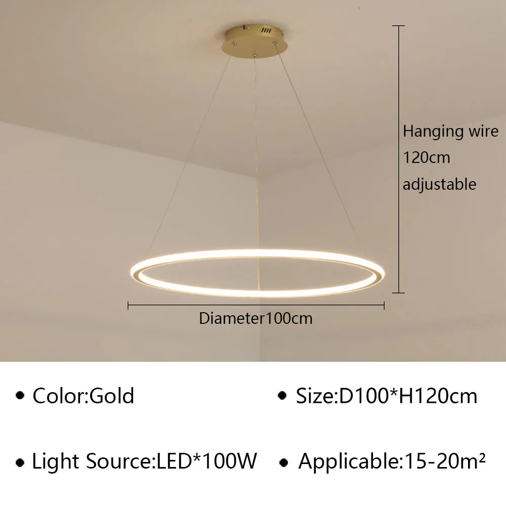 Ring LED Pendant, view 18