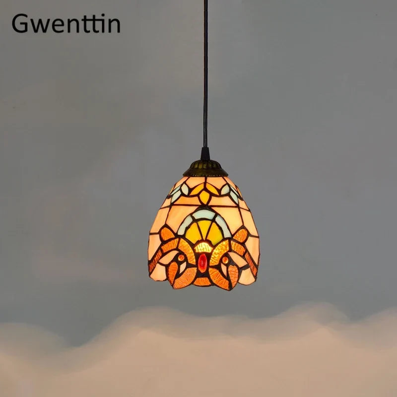 Vintage Tiffany Glass Pendant, view 20