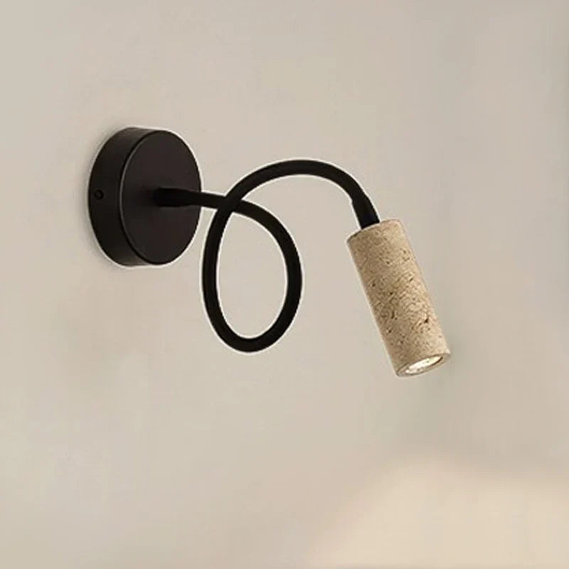 Nordic marble look wall light