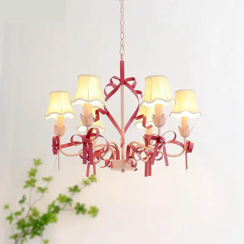Bow kids chandelier