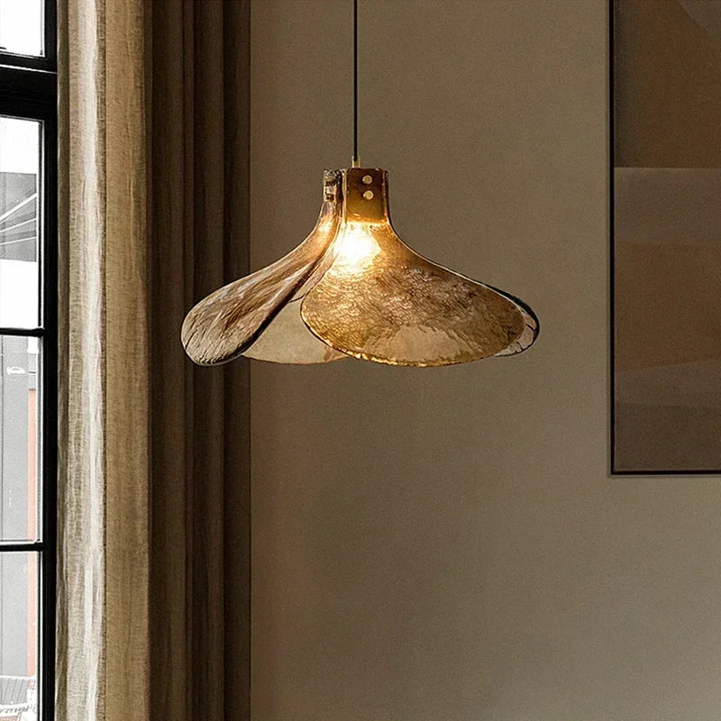 Brown Glass LED Pendant, view 3