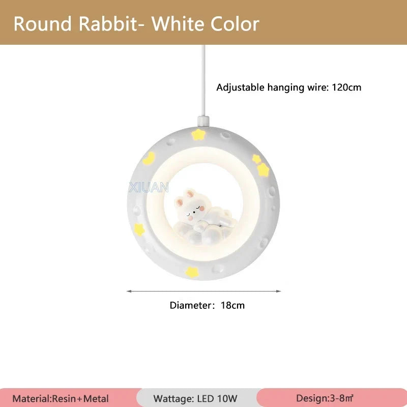 Kids Bear and Rabbit Pendant, view 11