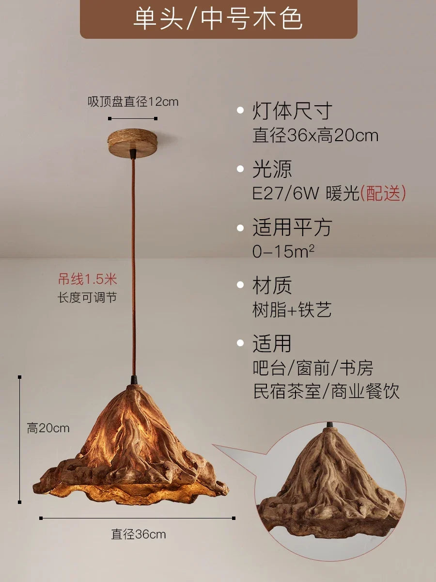 Wabi-Sabi Resin Pendant, view 10