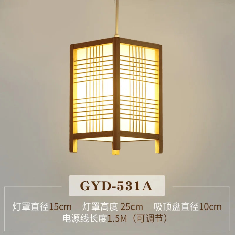 Bamboo Zen Pendant Light, view 16