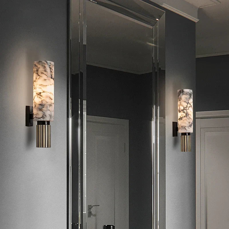 Alabaster Marble Sconce, view 5
