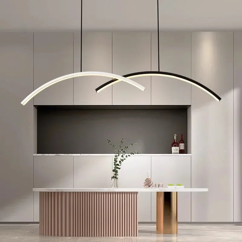 Linear LED chandelier