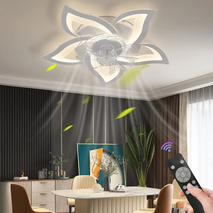 White ceiling fan light