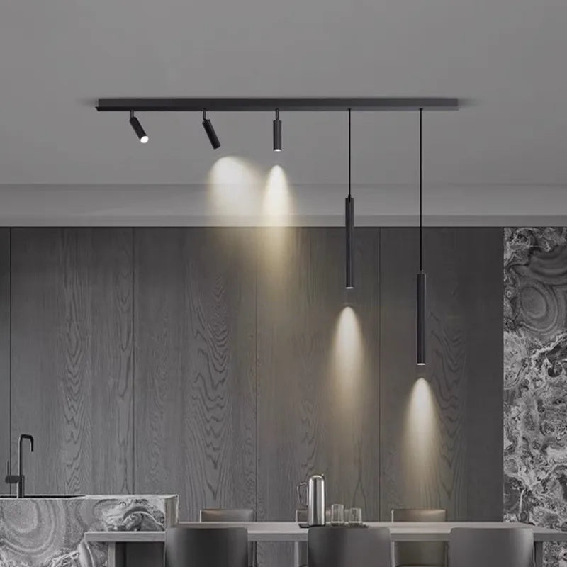 Linear LED chandelier