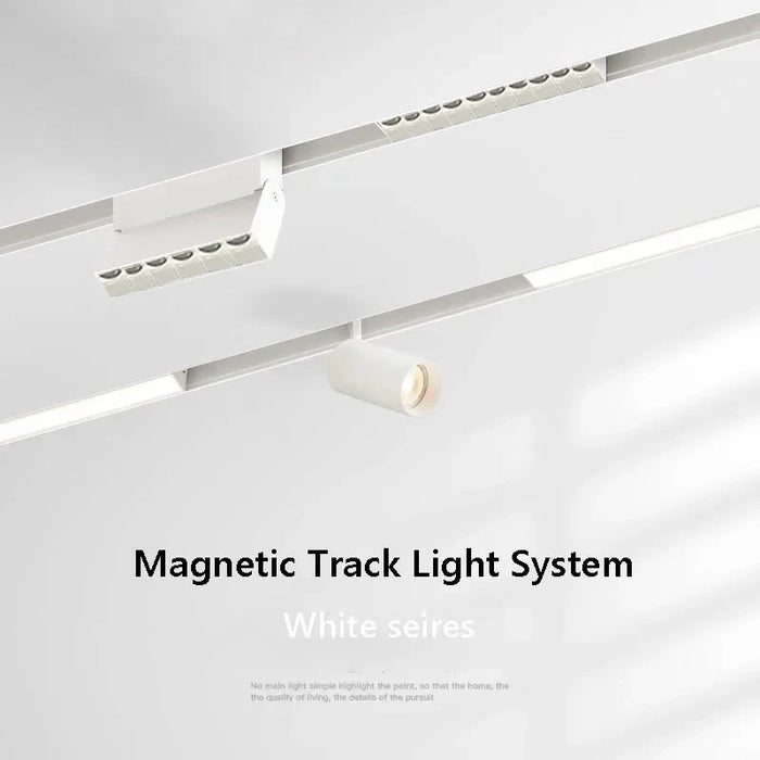 Smart magnetic track spotlight